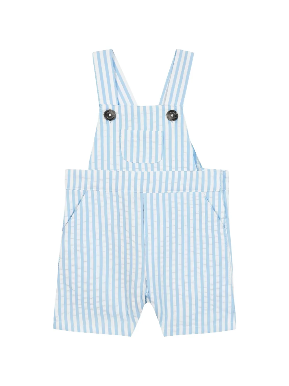 Tartine Et Chocolat striped-pattern cotton dungarees - Blu