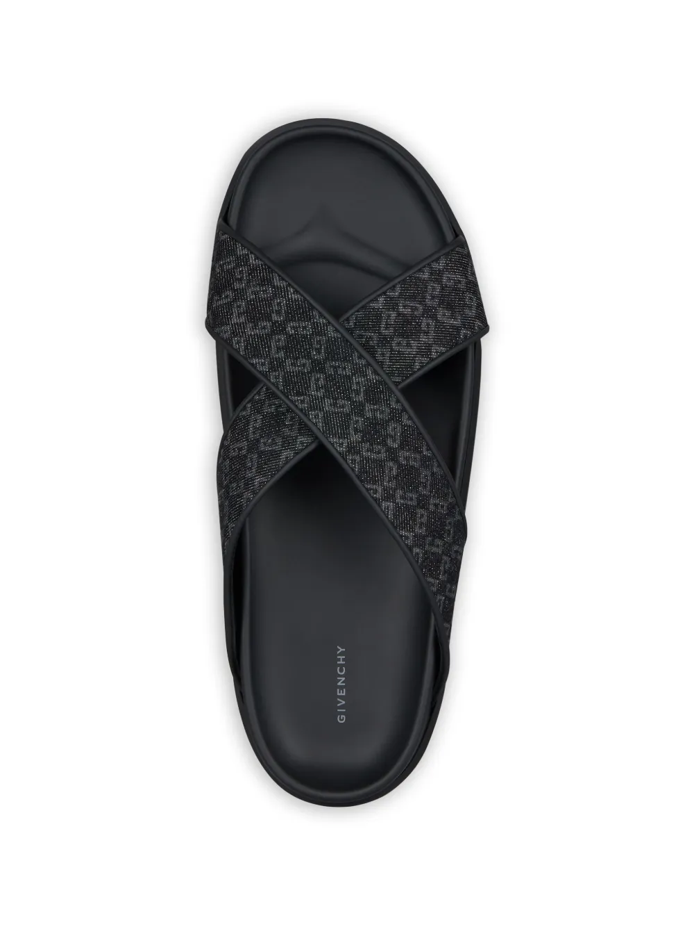 Givenchy crossed-strap sandals Zwart