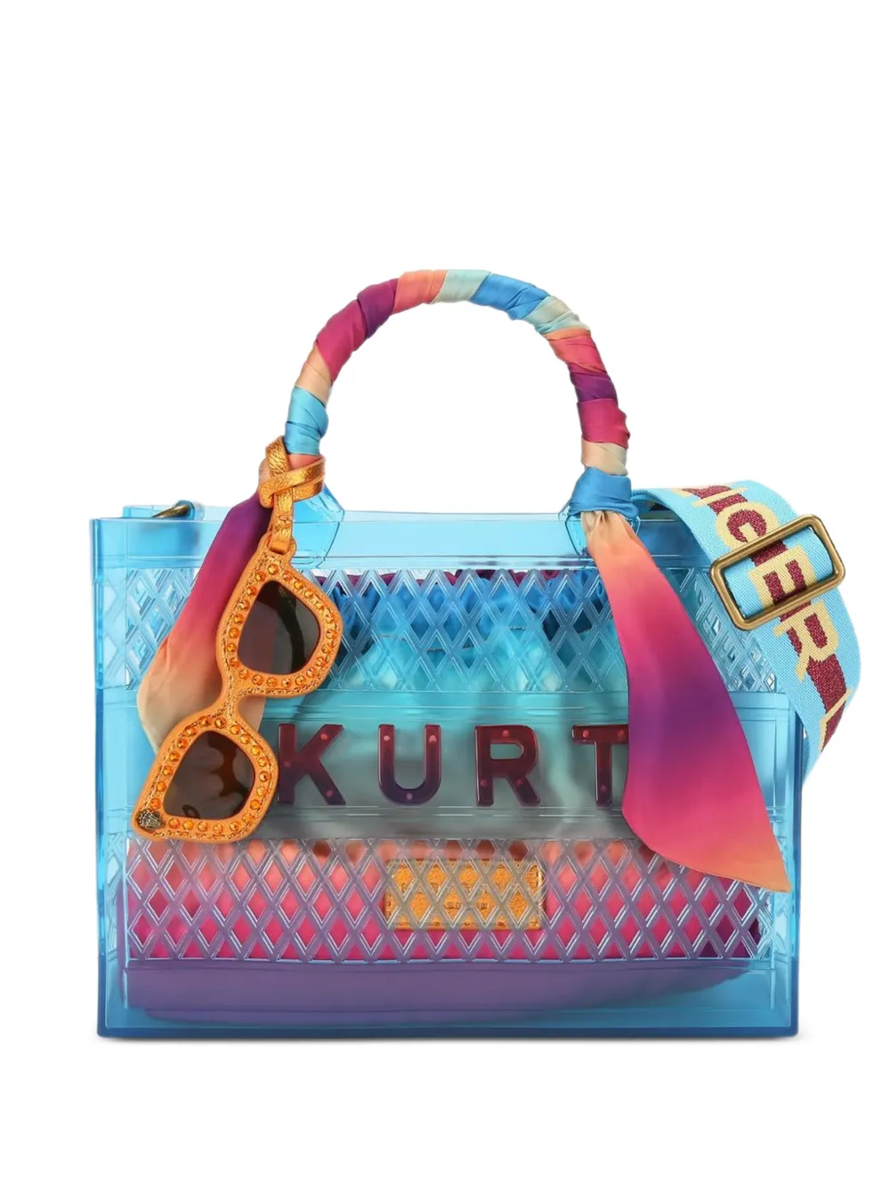 Kurt Geiger logo-lettering tote bag - Blu