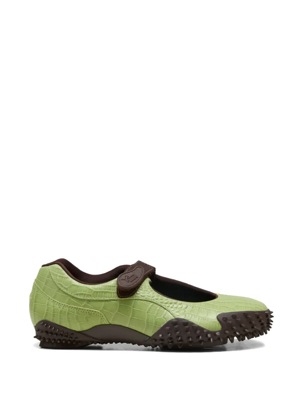 PUMA Crocodile Effect Studded Sneakers | Green | FARFETCH