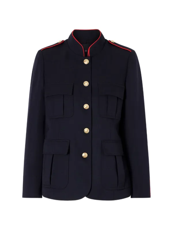 Nili Lotan Front Flap-pocket Jacket in Blue