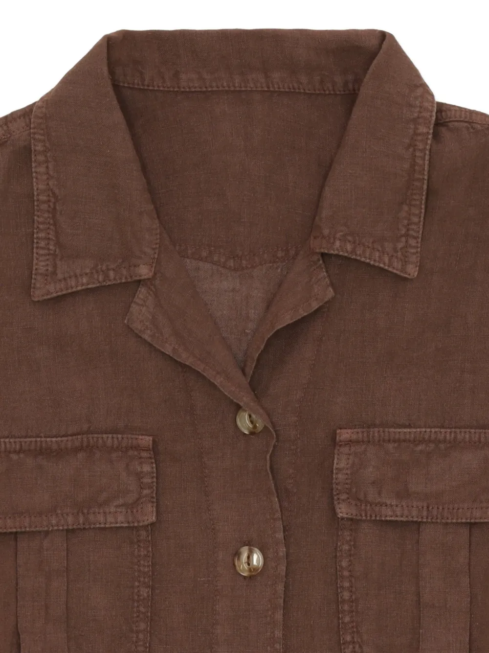 Fortela Bia Chest-pocket Shirt in Brown, view 3