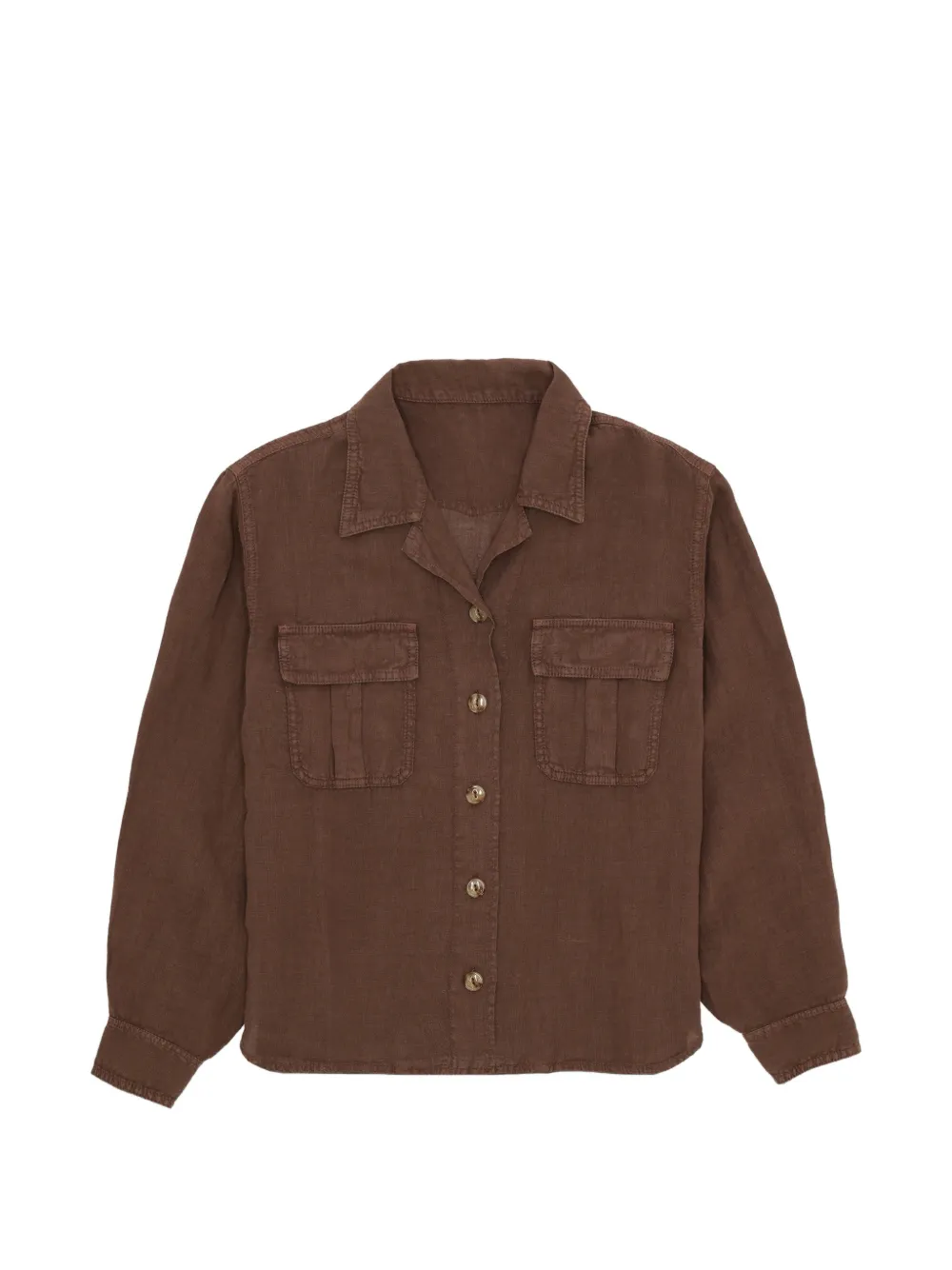 Fortela Bia chest-pocket shirt - Marrone