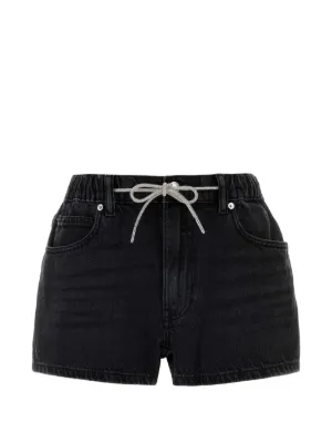 Alexander Wang Bite デニムショートパンツ | ブラック | FARFETCH JP