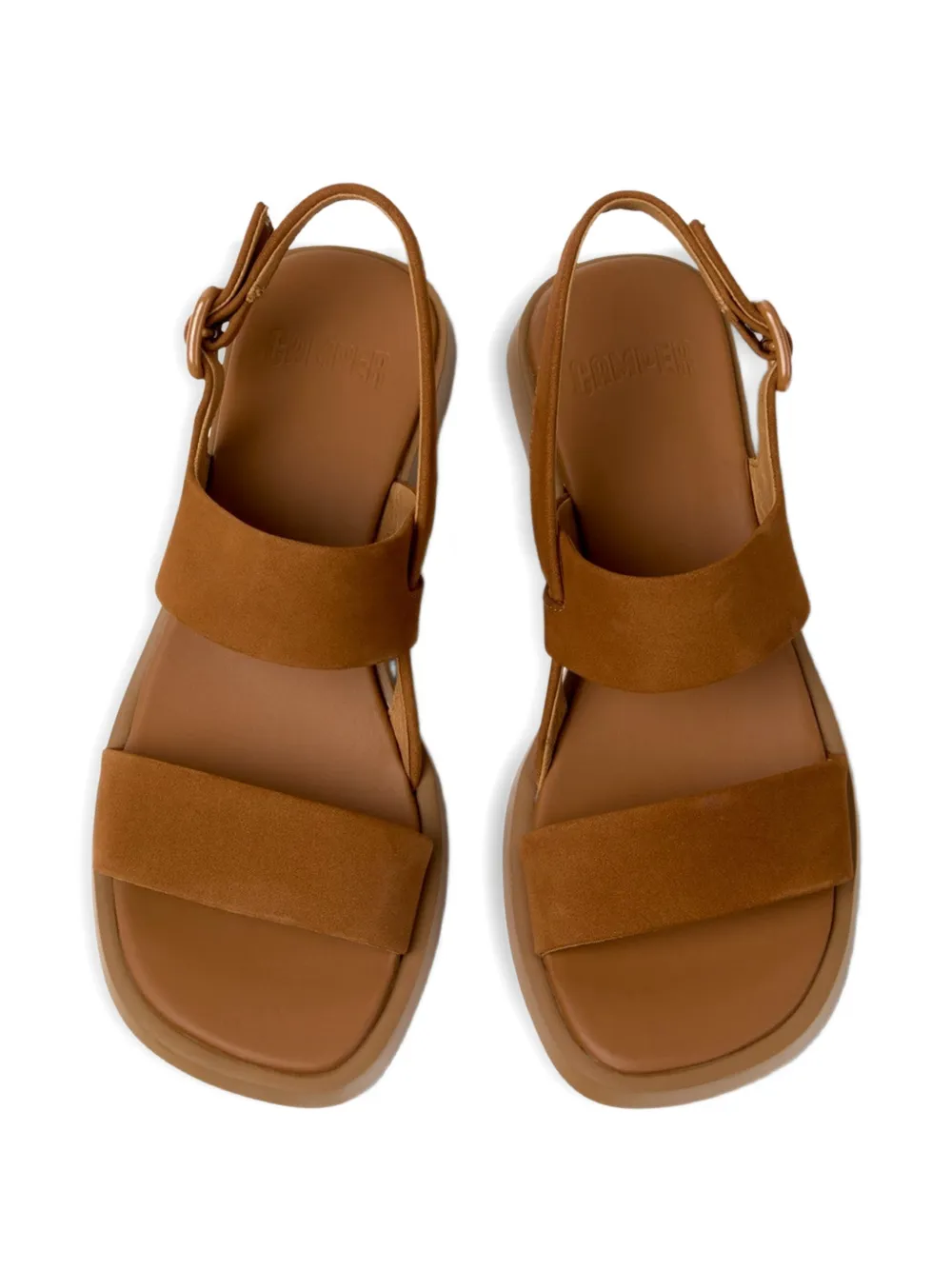 Camper Dana sandalen met bandje en gesp Bruin