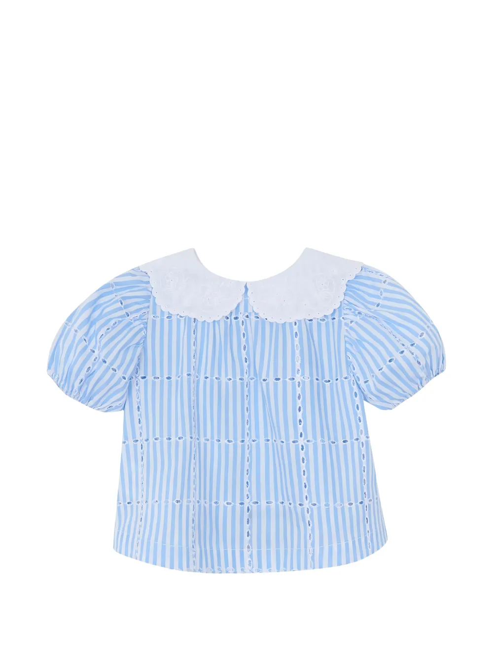 Tartine Et Chocolat Gestreepte button-down katoenen tuniek Blauw