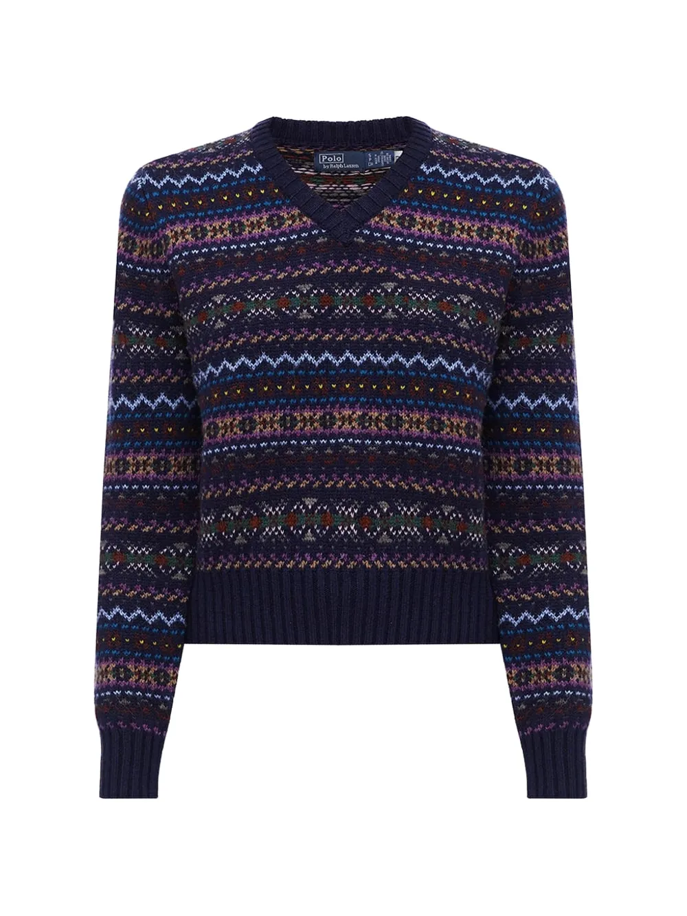 Polo Ralph Lauren patterned V-neck sweater - Blu