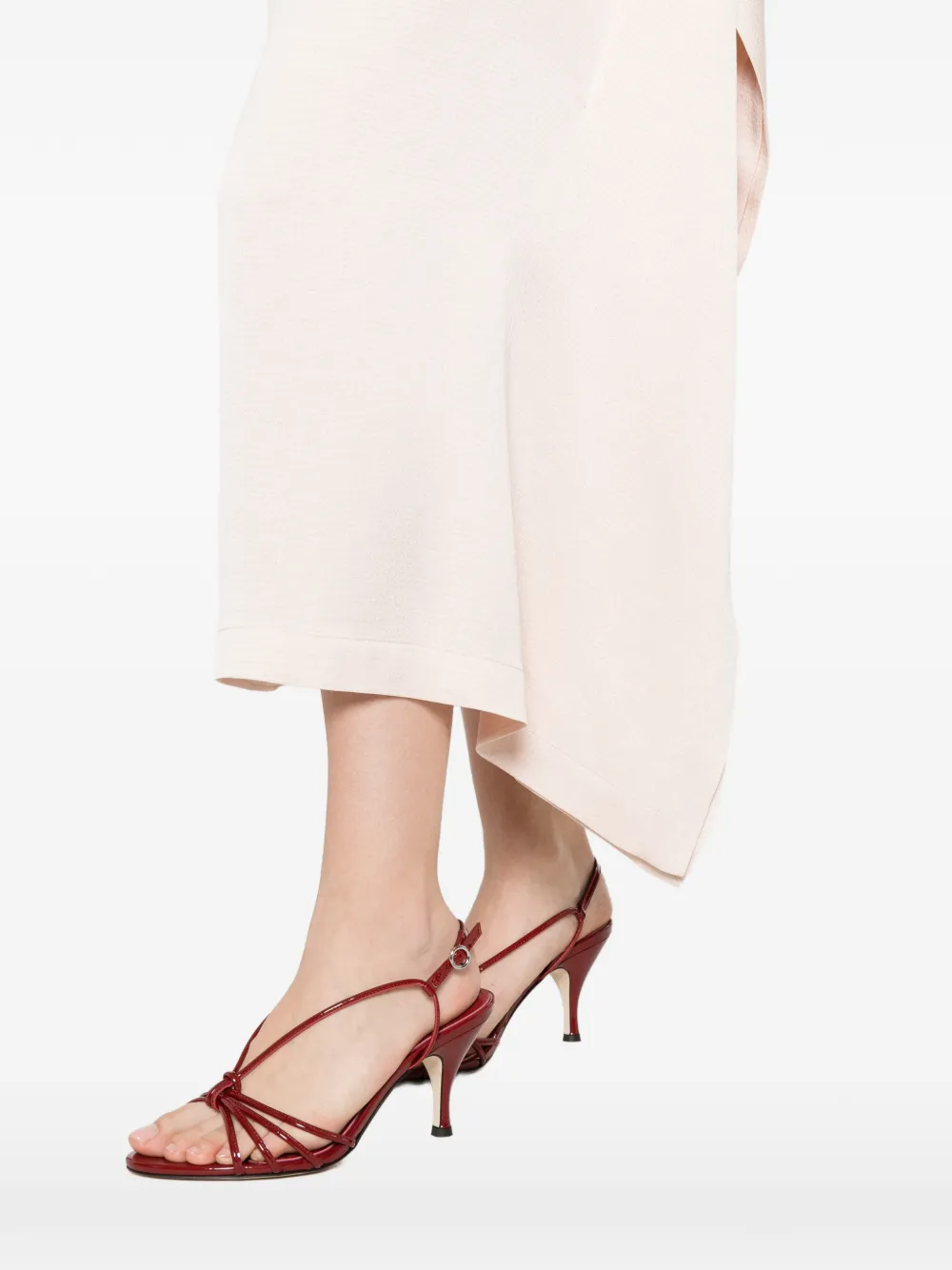 Peserico Mouwloze midi-jurk Roze