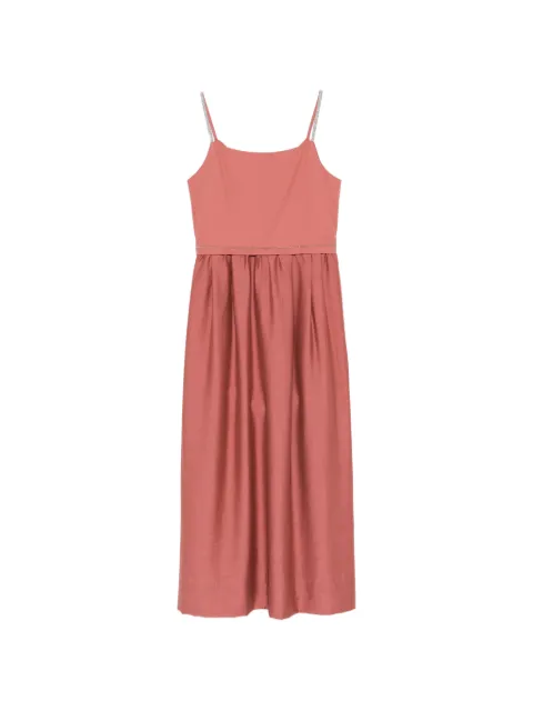 Peserico bead-embellished pleated midi dress