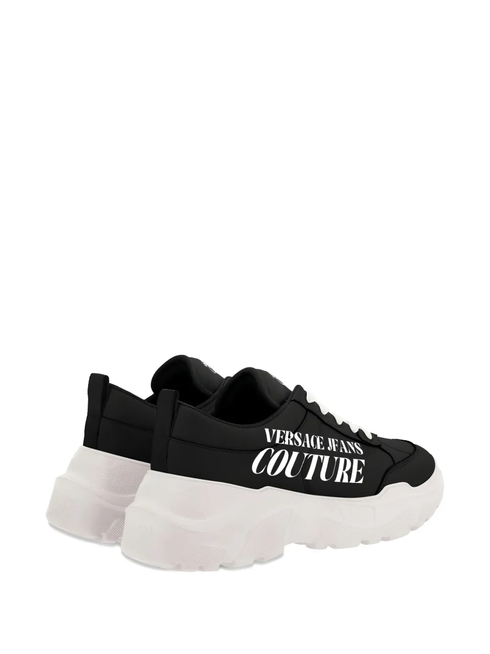 Versace Jeans Couture Sneakers met logo Zwart