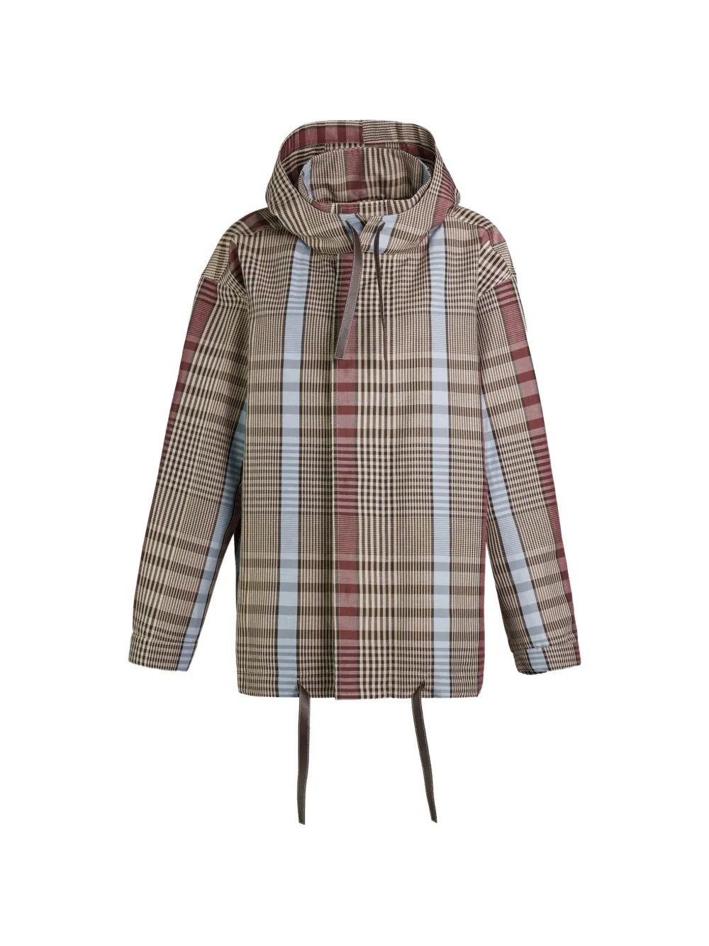 Tod's checked rain coat - Neutrals