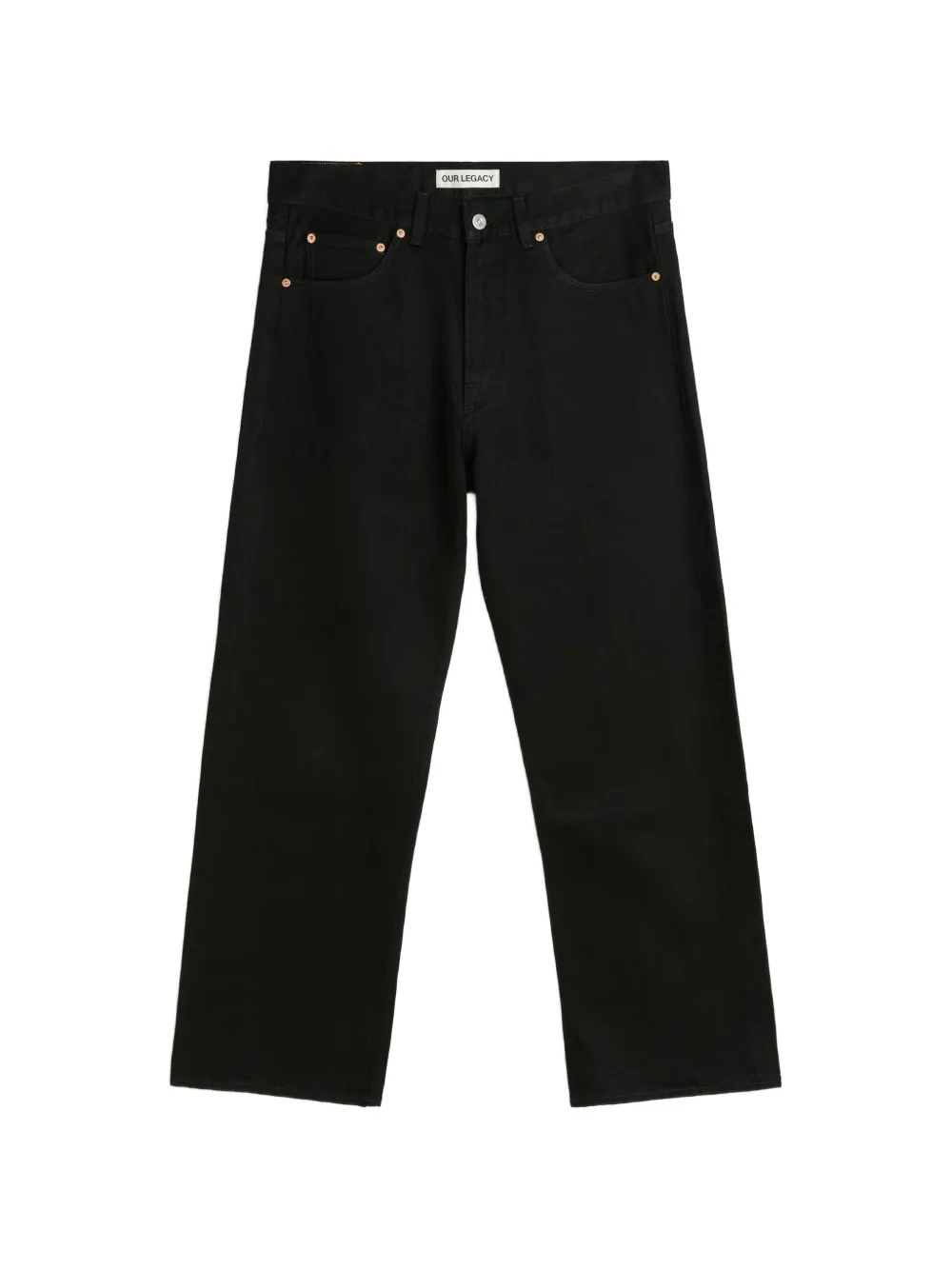 OUR LEGACY logo-patch jeans - Nero