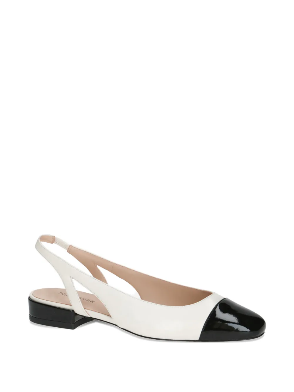 PETER KAISER two-tone slingback leather pumps Beige