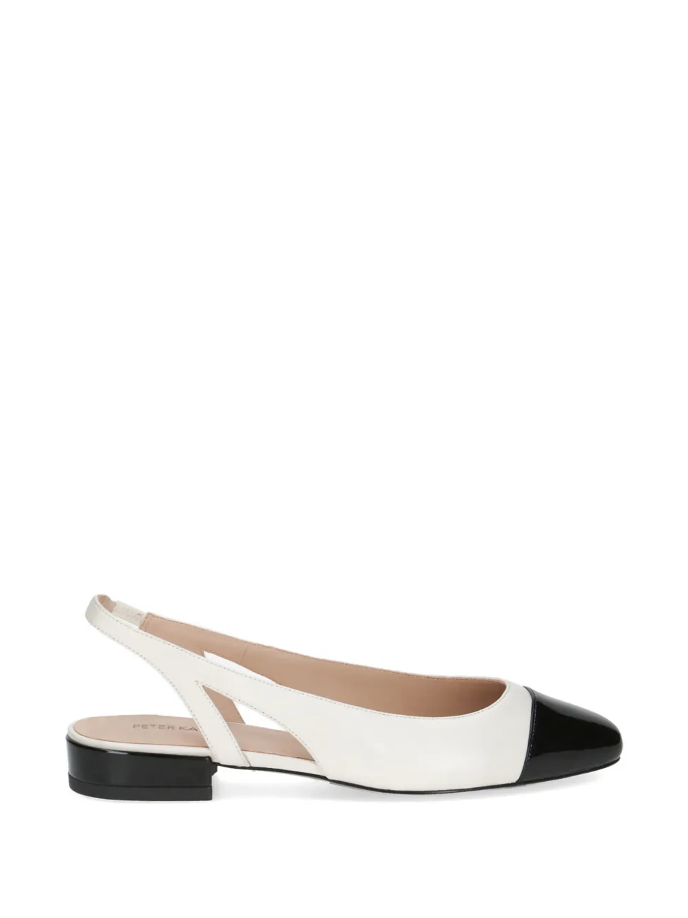 PETER KAISER two-tone slingback leather pumps Beige