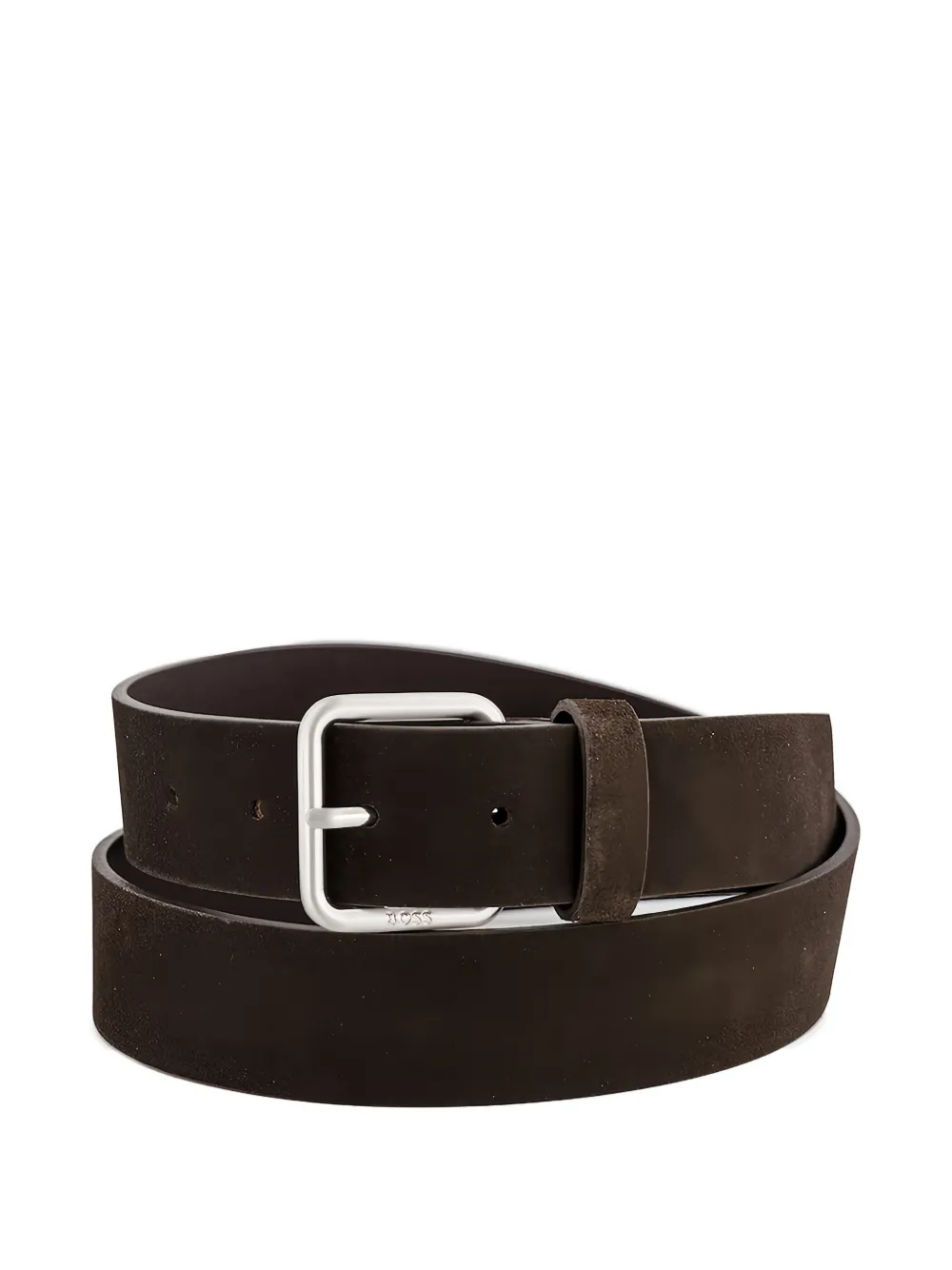 BOSS square-buckle belt - Marrone
