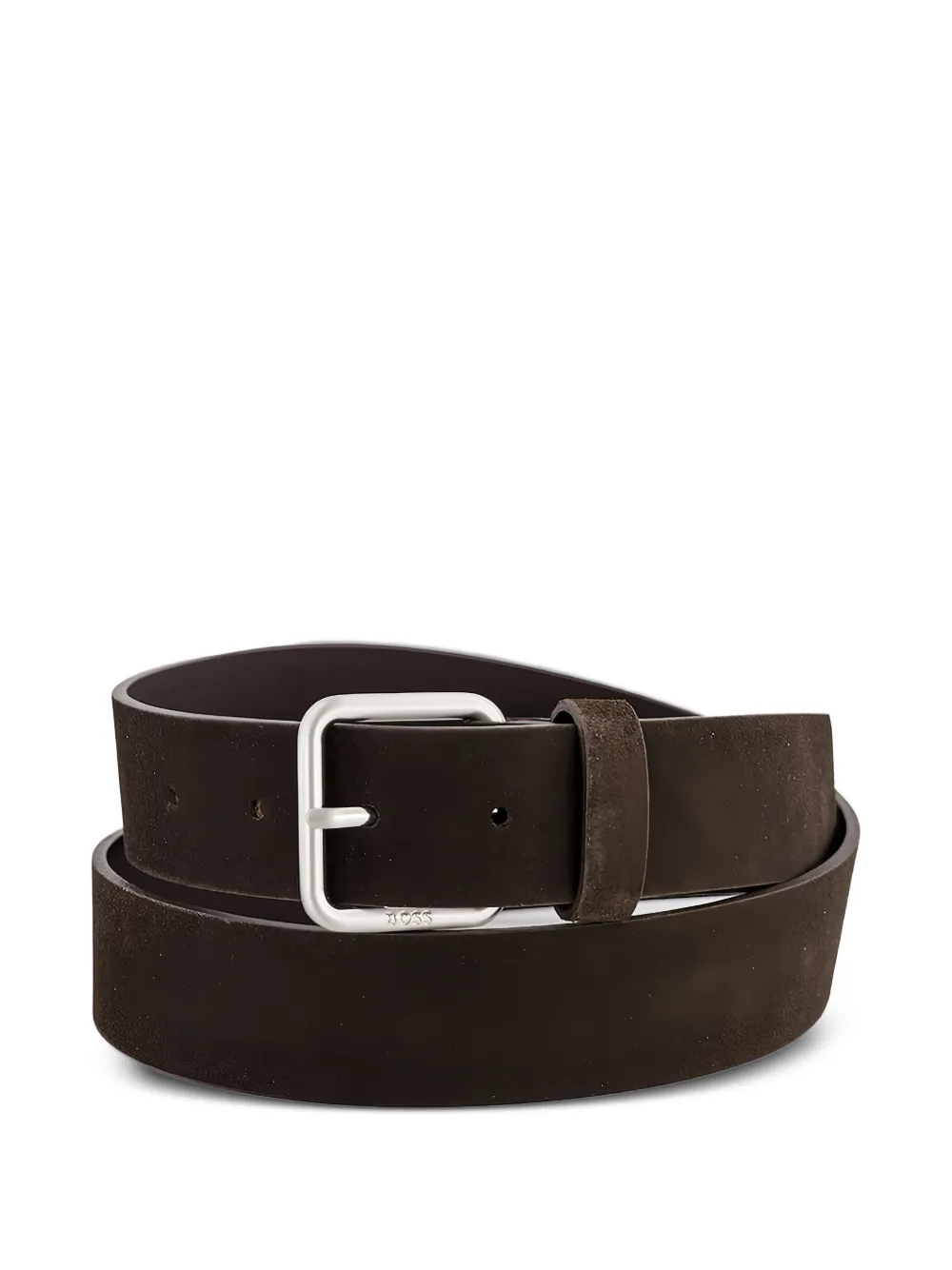  Boss Square-buckle Belt - Brown 