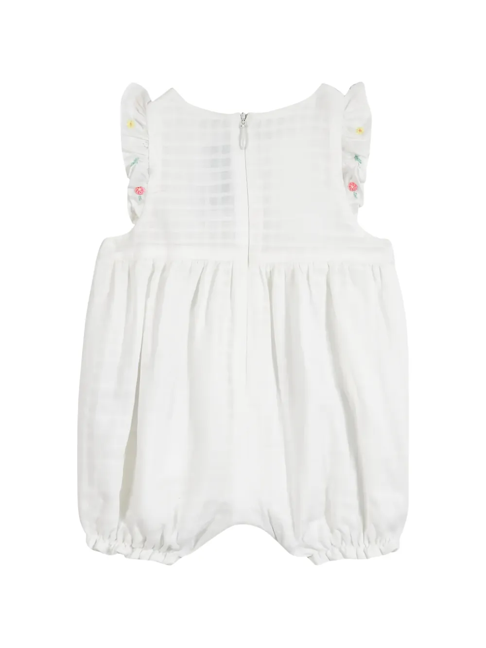 Tartine Et Chocolat Romper met ruches en bloemenprint Wit