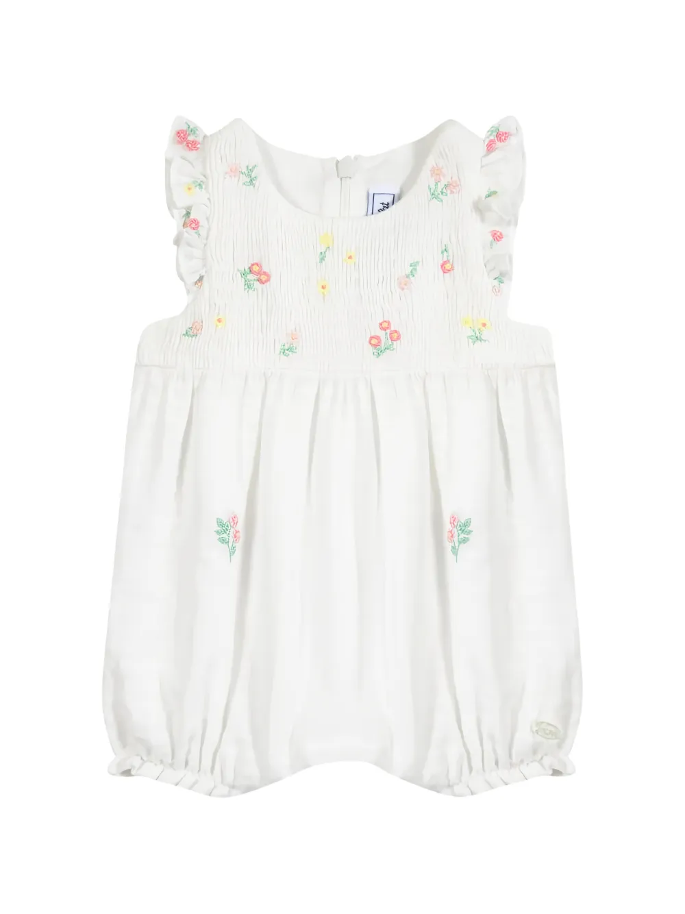 Tartine Et Chocolat ruffled floral romper - Bianco