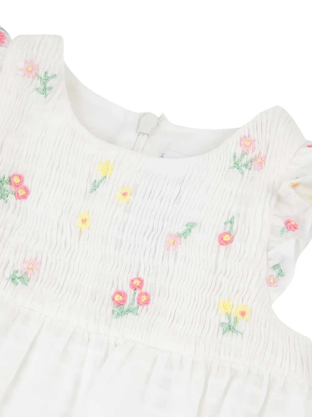 Tartine Et Chocolat Romper met ruches en bloemenprint Wit