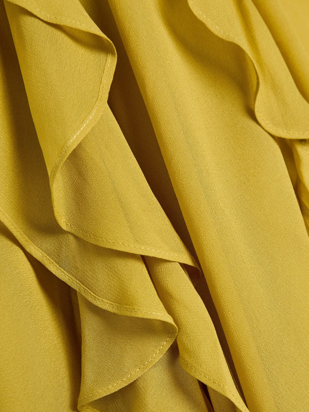  De La Vali Ruffled Maxi Dress - Yellow 