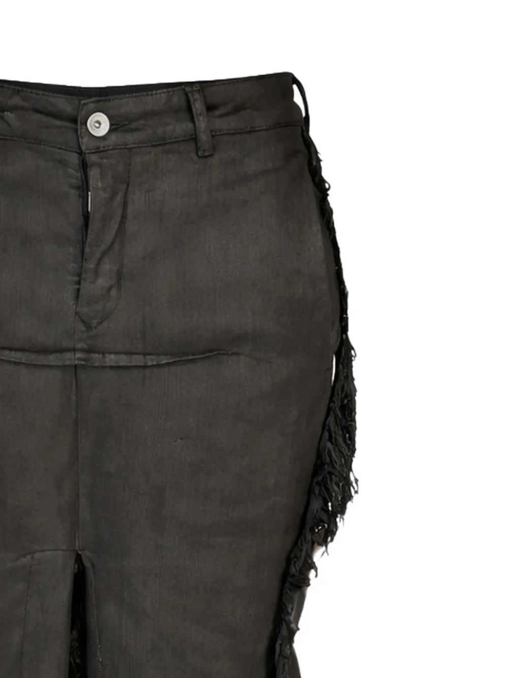 Rick Owens DRKSHDW Maxi-rok met franje Zwart