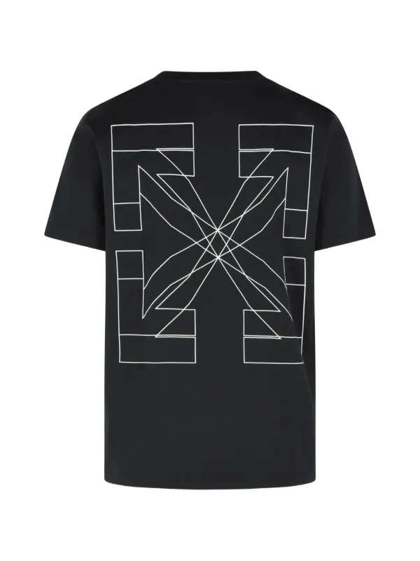 Off-White Outline Double Arrow Slim T-shirt | Black | FARFETCH