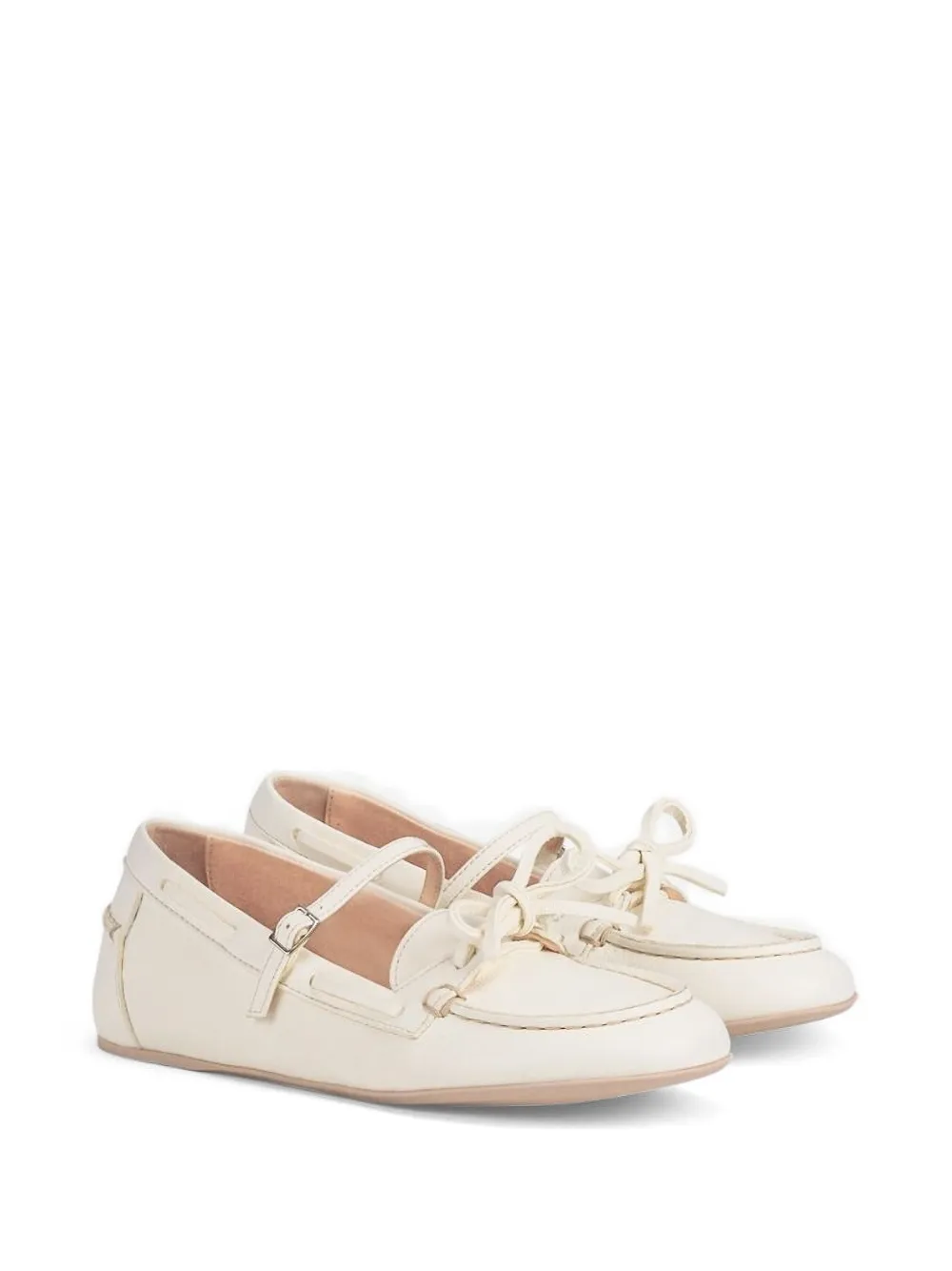AGL Hoola Hoop loafers met strikdetail Beige