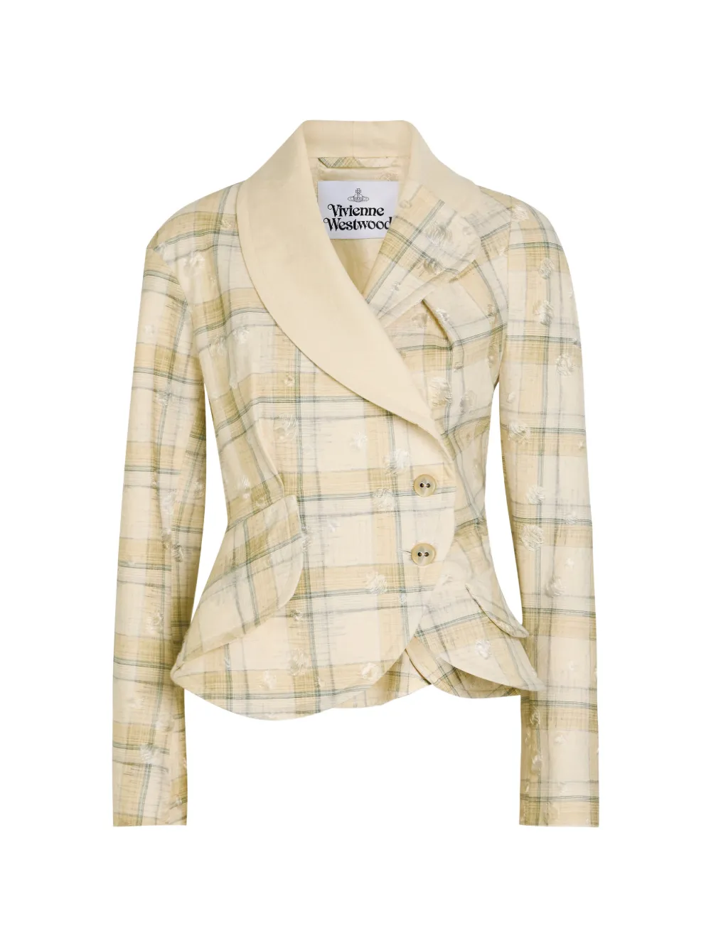 Vivienne Westwood check buttoned jacket - Nude