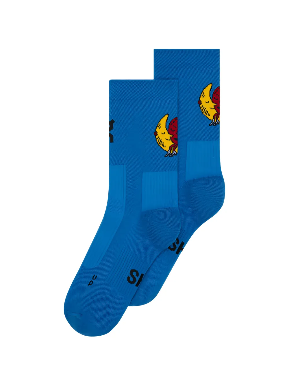 On graphic-print socks - Blu