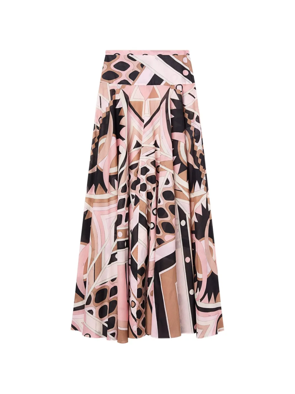  Pucci Vivara Printed Maxi Skirt - Pink 