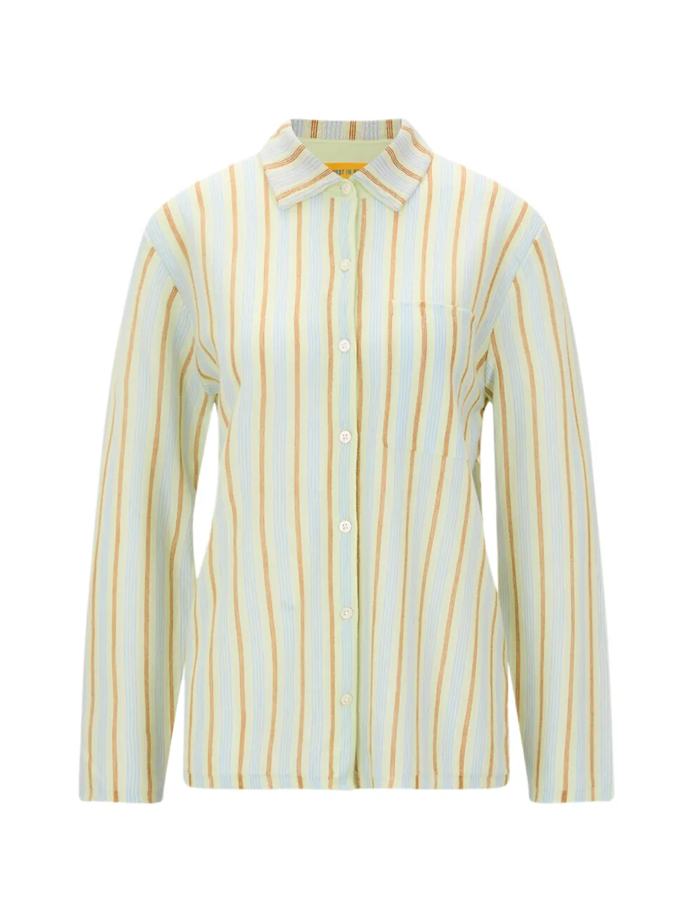 Guest In Residence long-sleeve striped shirt - Blu