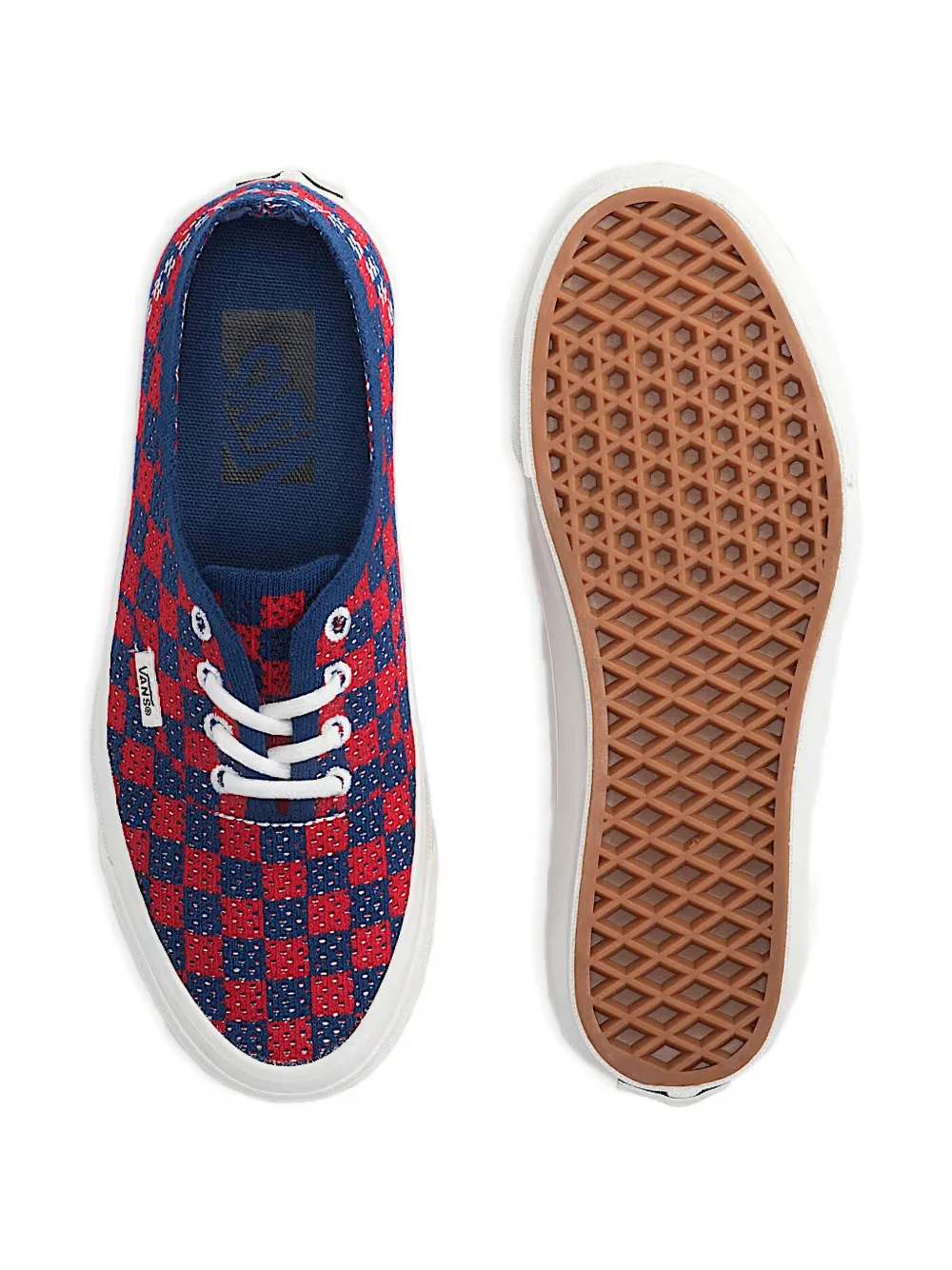 Vans Premium Authentic Checkerboard lace-up sneakers Blauw