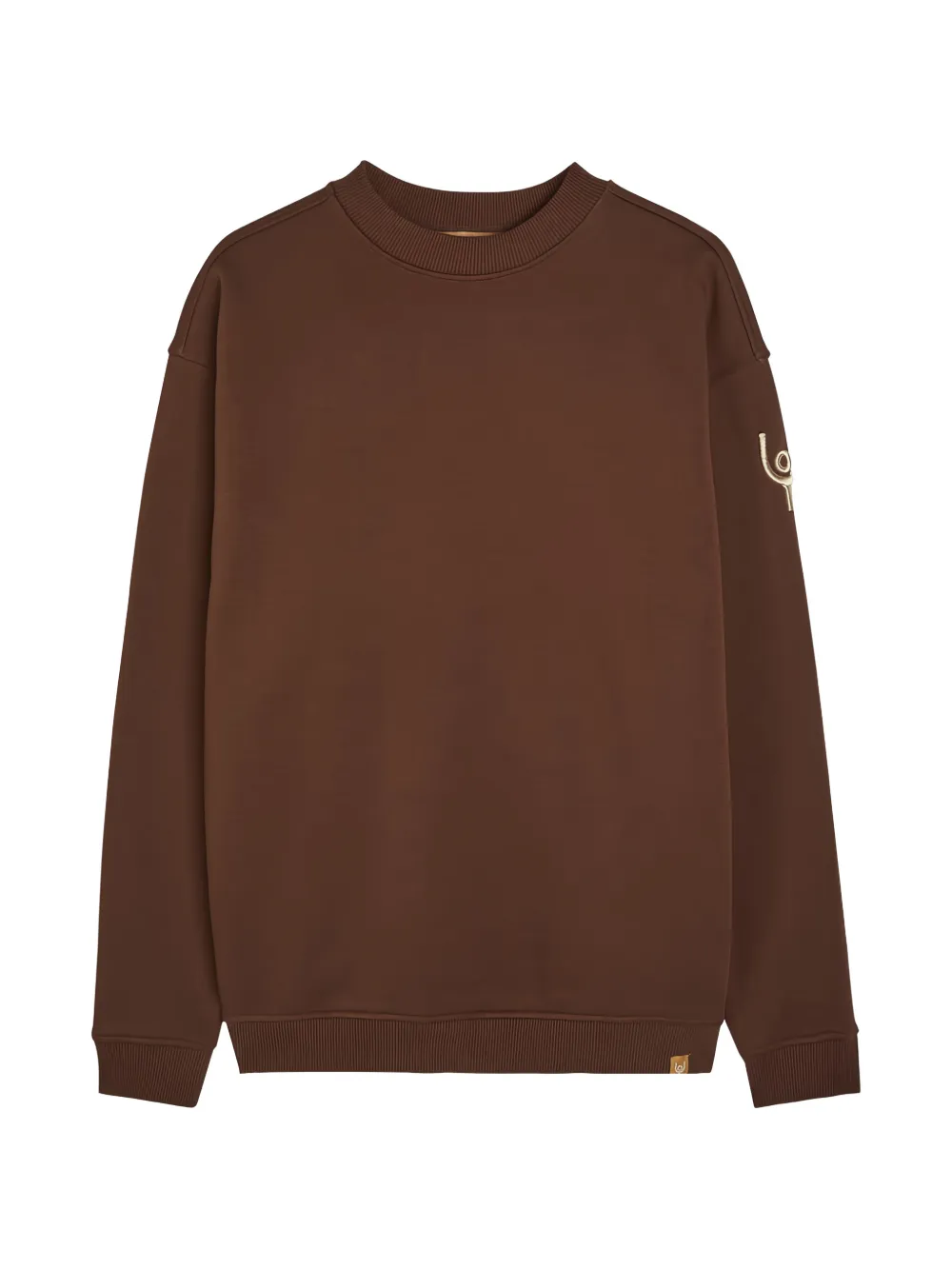 NOW YOU LIVE Peatling embroidered sweatshirt - Marrone