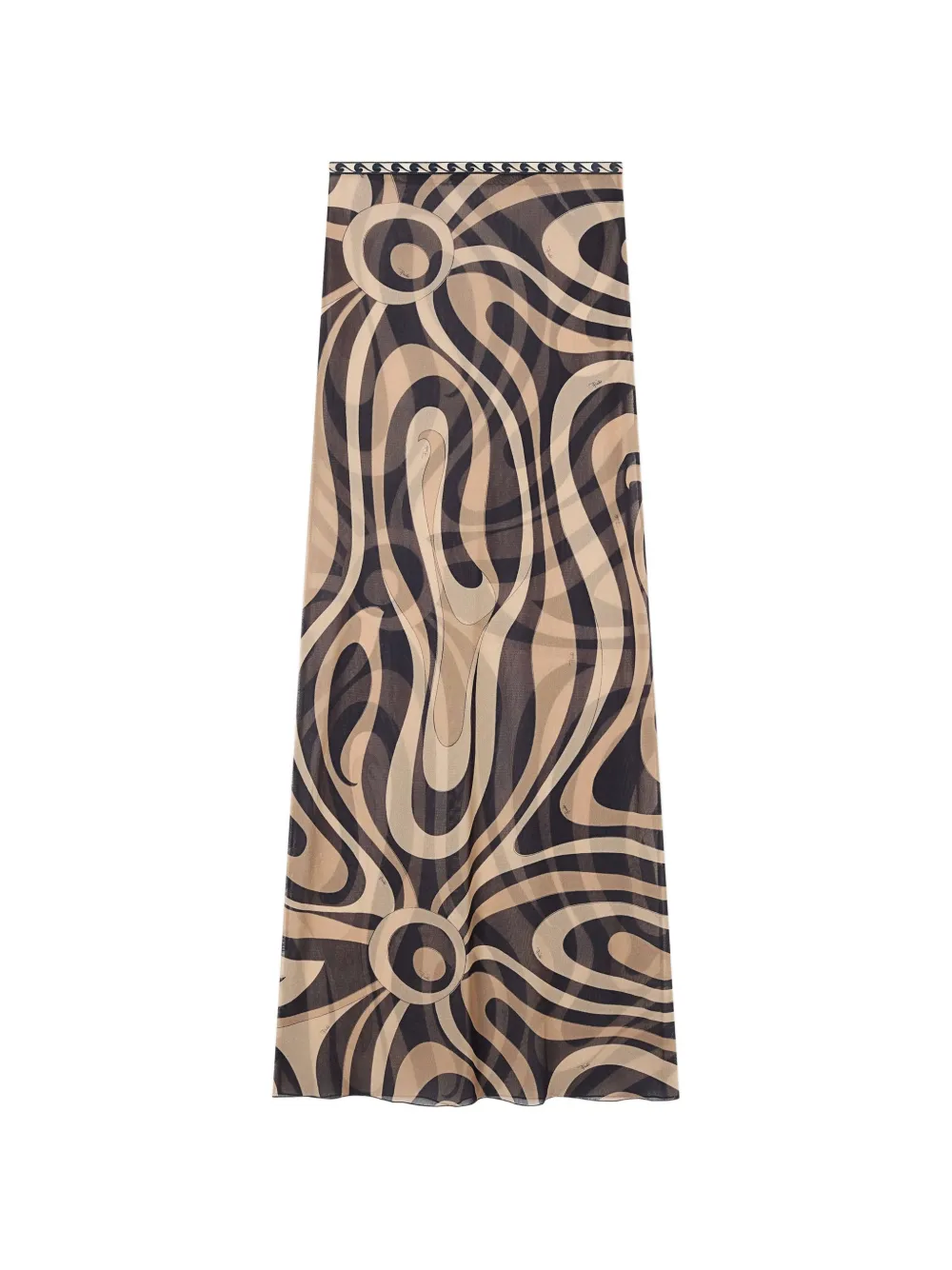 PUCCI printed maxi skirt - Toni neutri