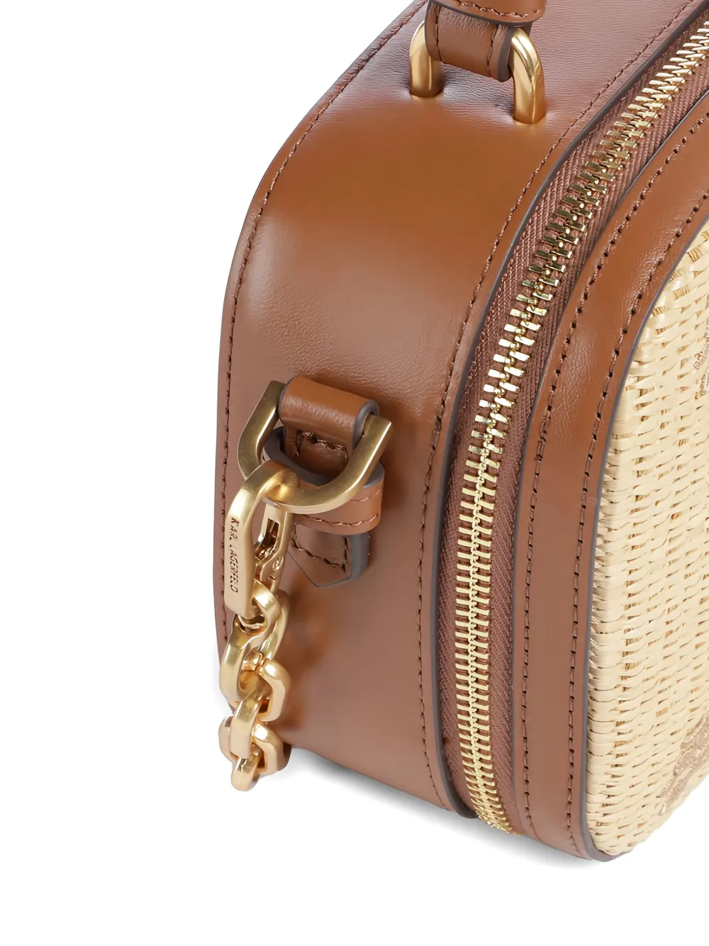 Karl Lagerfeld Crossbodytas met logodetail Bruin