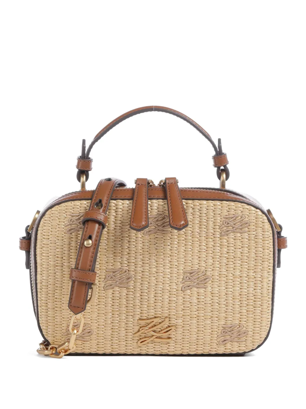 Karl Lagerfeld logo-detail cross body bag - Marrone