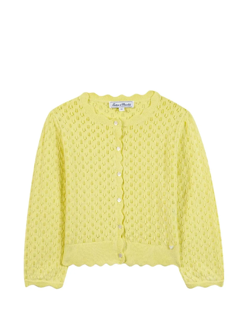 Tartine Et Chocolat button-down cotton cardigan - Giallo