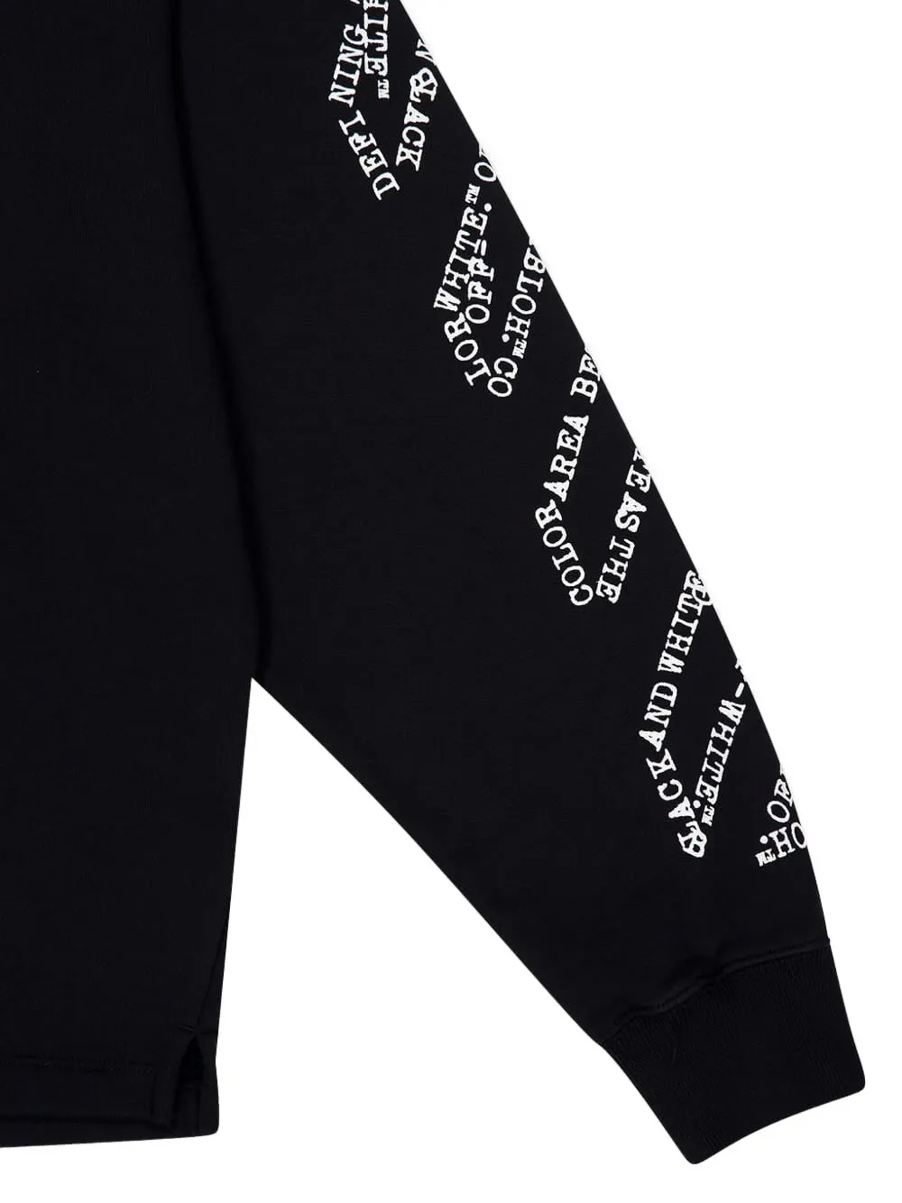 Off-White Arrow Diag ruimvallende hoodie Zwart