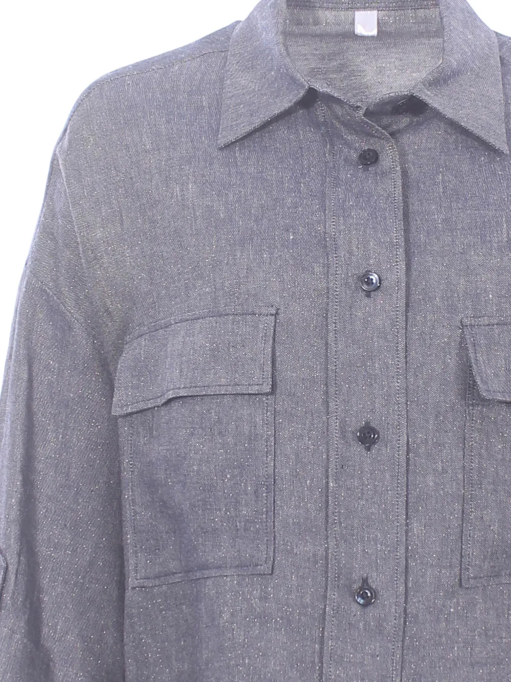  Eleventy Buttoned Shirt - Blue 