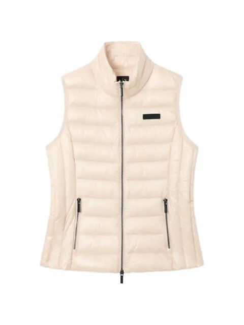Armani Exchange zip-fastening logo-patch gilet
