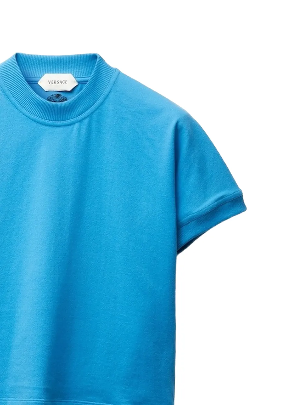  Versace Top De Manga Corta - Azul 