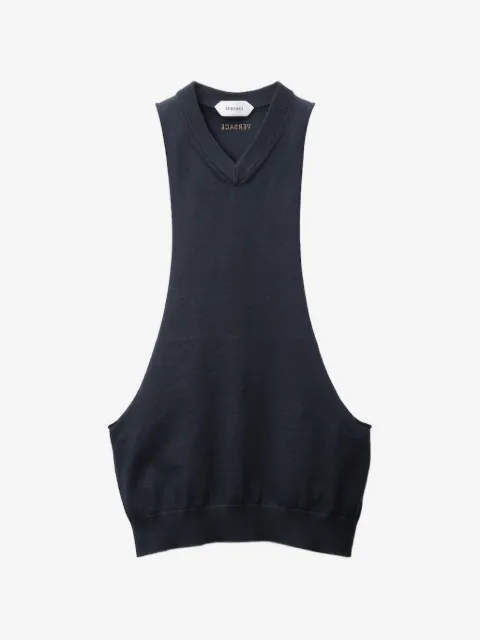 Versace cotton knit tank top