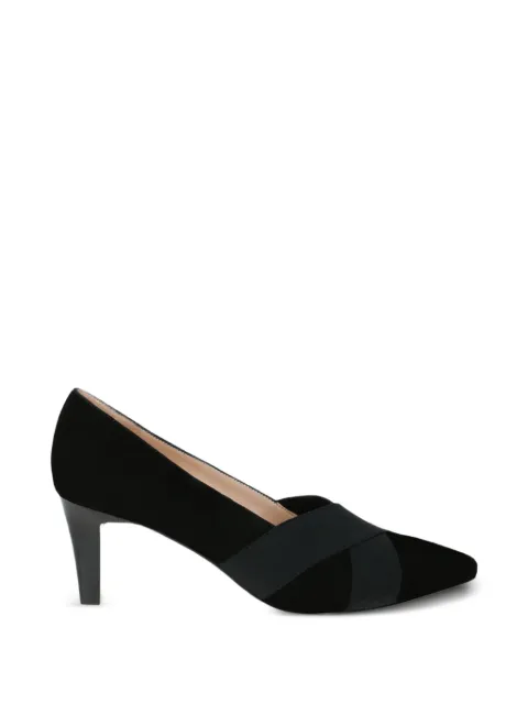 PETER KAISER elastic strap suede pumps