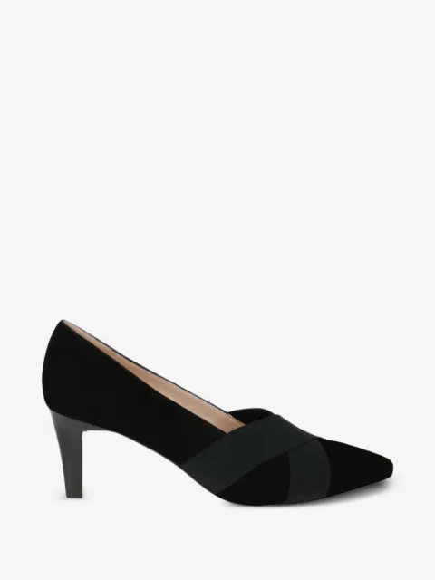 PETER KAISER elastic strap suede pumps