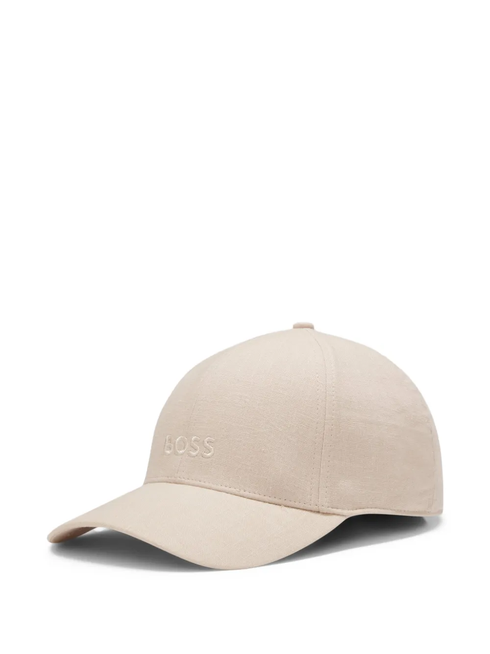  Boss Gorra De Lino Bordada - Neutro 
