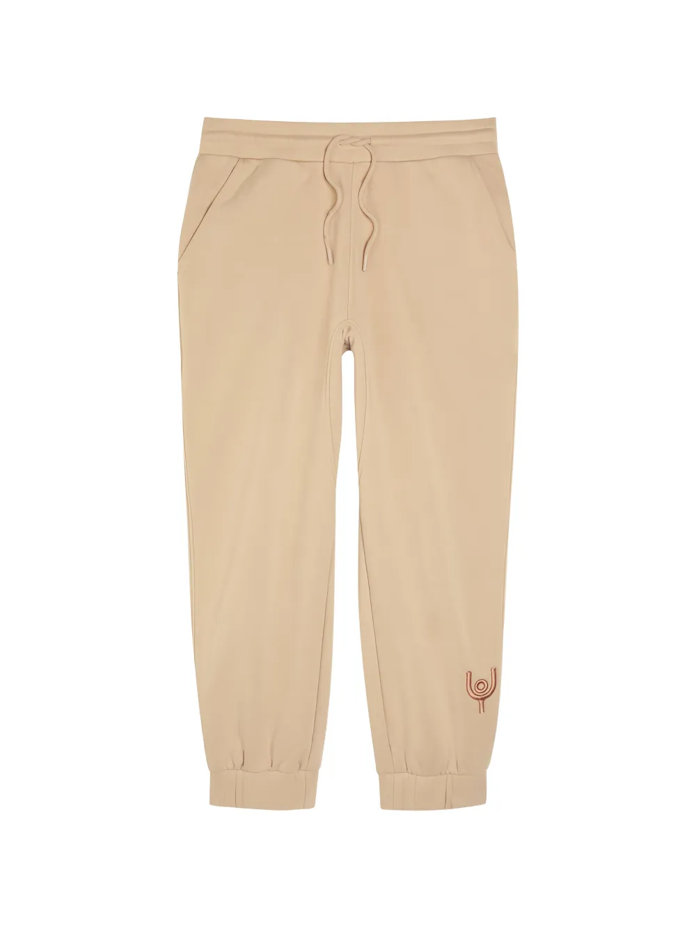 NOW YOU LIVE Magna embroidered track pants - Toni neutri