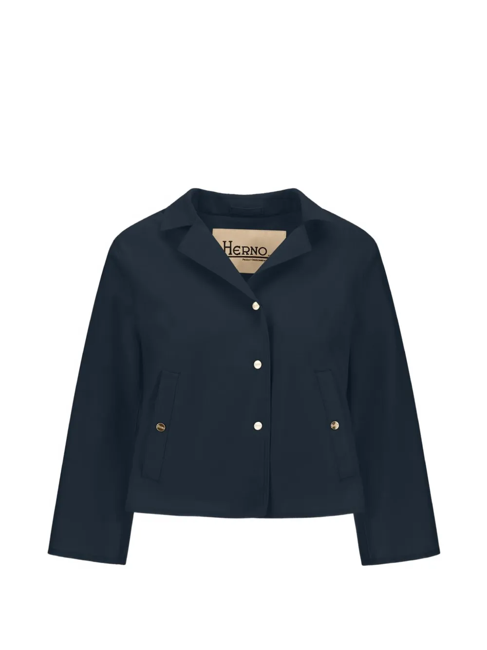 Herno buttoned collar jacket - Blu