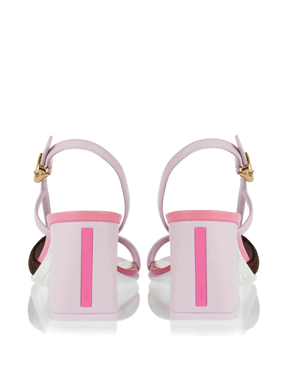 FENDI Arco ssymmetric sandals Roze