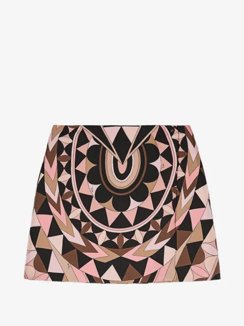 PUCCI Manuba print silk skirt