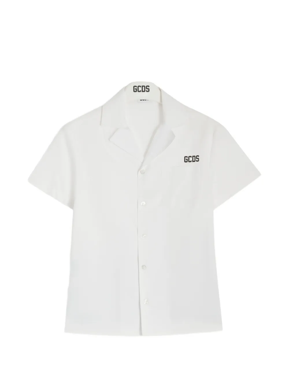 Gcds Kids printed shirt - Bianco